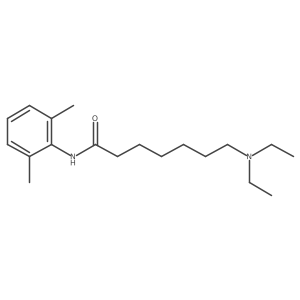 Heptanamide, 7-(diethylamino)-N-(2,6-dimethylphe结构式