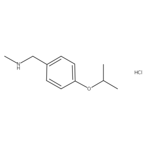 Methyl({[4-(propan-2-yloxy)phenyl]methyl})aminehydrochloride Structure