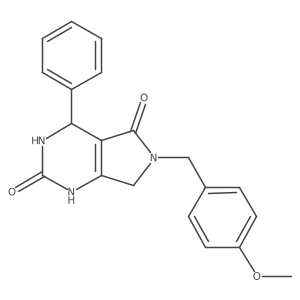6-(4-methoxybenzyl)-4-phenyl-3,4,6,7-tetrahydro-1H-pyrrolo[3,4-d]pyrimidine-2,5-dione Structure