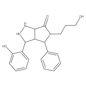 3-(2-Hydroxyphenyl)-5-(3-hydroxypropyl)-4-phenyl-1,2,3,3a,4,6a-hexahydropyrrolo[3,4-c]pyrazol-6-one Structure