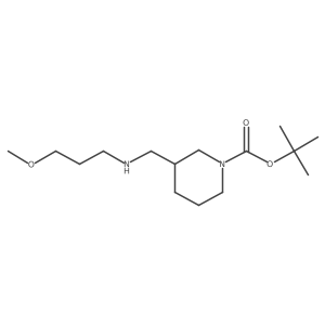 Tert-butyl 3-{[(3-methoxypropyl)amino]methyl}piperidine-1-carboxylate Structure