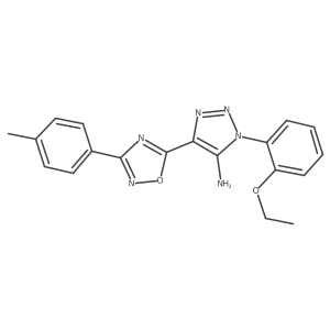 1-(2-ethoxyphenyl)-4-[3-(4-methylphenyl)-1,2,4-oxadiazol-5-yl]-1H-1,2,3-triazol-5-amine Structure