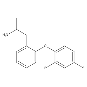 2-(2,4-Difluorophenoxy)-I+/--methylbenzeneethanamine结构式