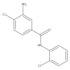 3-Amino-4-chloro-N-(2-chlorophenyl)benzamide结构式