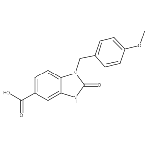1-(4-methoxybenzyl)-2-oxo-2,3-dihydro-1H-benzo[d]imidazole-5-carboxylic acid Structure