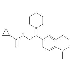 N-(2-(1-methyl-1,2,3,4-tetrahydroquinolin-6-yl)-2-(piperidin-1-yl)ethyl)cyclopropanecarboxamide结构式