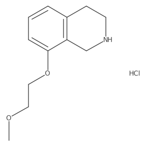 8-(2-Methoxyethoxy)-1,2,3,4-tetrahydroisoquinoline hydrochloride结构式