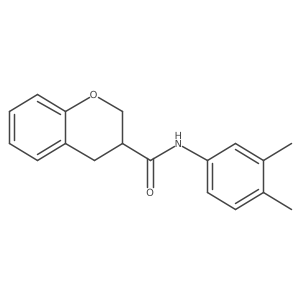 N-(3,4-dimethylphenyl)-3,4-dihydro-2H-chromene-3-carboxamide Structure