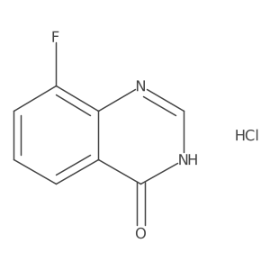 8-Fluoro-3,4-dihydroquinazolin-4-one hydrochloride结构式