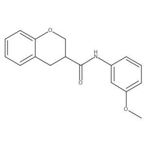 N-(3-methoxyphenyl)-3,4-dihydro-2H-chromene-3-carboxamide Structure