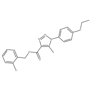 2-chlorobenzyl 1-(4-ethoxyphenyl)-5-methyl-1H-1,2,3-triazole-4-carboxylate Structure