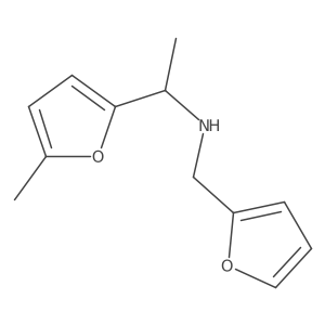 (Furan-2-ylmethyl)[1-(5-methylfuran-2-YL)ethyl]amine Structure