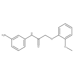 N-(3-aminophenyl)-2-(2-methoxyphenoxy)acetamide结构式