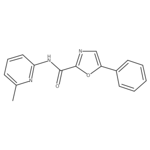 N-(6-methylpyridin-2-yl)-5-phenyloxazole-2-carboxamide结构式