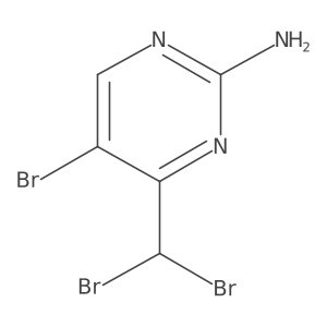 5-Bromo-4-(dibromomethyl)-2-pyrimidinylamine结构式