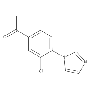 1-[3-Chloro-4-(1H-imidazol-1-yl)phenyl]ethan-1-one结构式