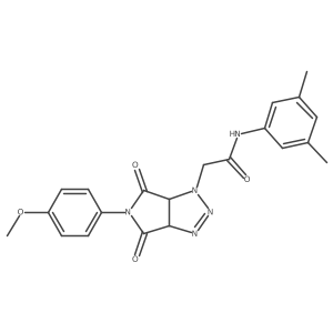 N-(3,5-dimethylphenyl)-2-(5-(4-methoxyphenyl)-4,6-dioxo-4,5,6,6a-tetrahydropyrrolo[3,4-d][1,2,3]triazol-1(3aH)-yl)acetamide Structure