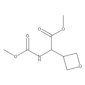 Methyl 2-(methoxycarbonylamino)-2-(oxetan-3-yl)acetate Structure