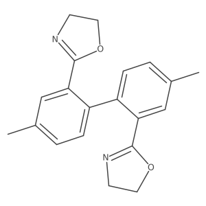 2,2'-(4,4'-Dimethyl-[1,1'-biphenyl]-2,2'-diyl)bis(4,5-dihydrooxazole) Structure
