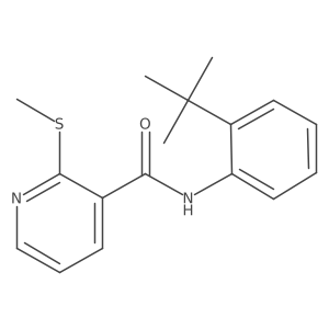 N-(2-tert-butylphenyl)-2-(methylsulfanyl)pyridine-3-carboxamide Structure