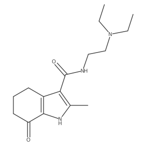 N-[2-(diethylamino)ethyl]-2-methyl-7-oxo-4,5,6,7-tetrahydro-1H-indole-3-carboxamide Structure