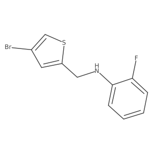 N-[(4-bromothiophen-2-yl)methyl]-2-fluoroaniline Structure