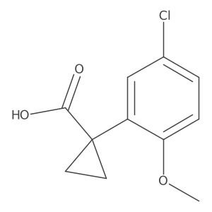1-(5-Chloro-2-methoxyphenyl)cyclopropane-1-carboxylic acid结构式