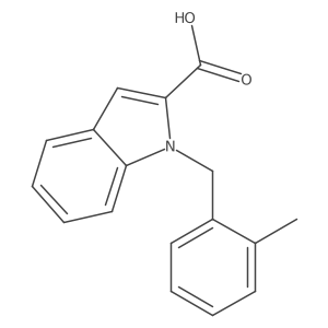 1-(2-Methylbenzyl)-1H-indole-2-carboxylic acid Structure