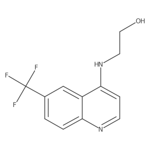 4-[(2-Hydroxyethyl)amino]-6-(trifluoromethyl)quinoline Structure