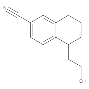 2-(6-Cyano-1,2,3,4-tetrahydro-1-naphthalenyl)ethanol Structure