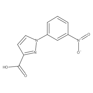 1-(3-nitrophenyl)-1H-pyrazole-3-carboxylic acid结构式