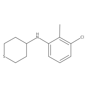 N-(3-chloro-2-methylphenyl)thian-4-amine结构式