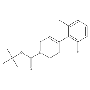 4-(2-fluoro-6-methyl-phenyl)-3,6-dihydro-2H-pyridine-1-carboxylic acid tert-butyl ester Structure