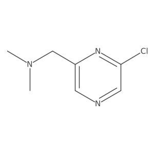 1-(6-chloro-2-pyrazinyl)-N,N-dimethylmethanamine结构式