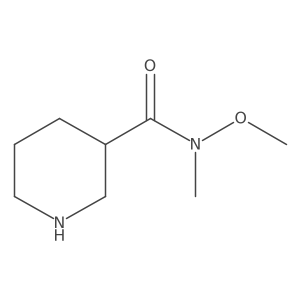 N-methoxy-N-methylpiperidine-3-carboxamide结构式