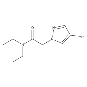 2-(4-bromo-1H-pyrazol-1-yl)-N,N-diethylacetamide Structure