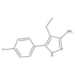 4-ethyl-5-(4-fluorophenyl)-1H-pyrazol-3-amine Structure