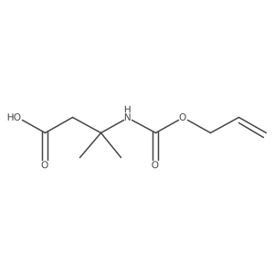 3-Methyl-3-{[(prop-2-en-1-yloxy)carbonyl]amino}butanoic acid Structure