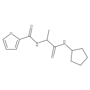 n-(1-(Cyclopentylamino)-1-oxopropan-2-yl)furan-2-carboxamide Structure