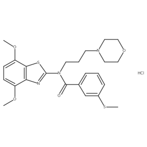 N-(4,7-dimethoxybenzo[d]thiazol-2-yl)-3-(methylthio)-N-(3-morpholinopropyl)benzamide hydrochloride Structure