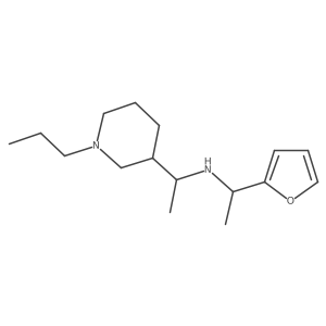 N-[1-(2-Furanyl)ethyl]-I+/--methyl-1-propyl-3-piperidinemethanamine结构式