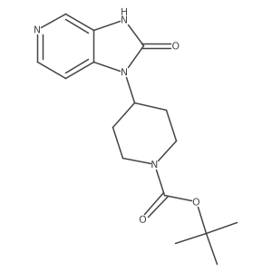 tert-butyl 4-(2-oxo-2,3-dihydro-1H-imidazo[4,5-c]pyridin-1-yl)piperidine-1-carboxylate Structure