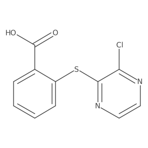 2-[(3-Chloropyrazin-2-yl)sulfanyl]benzoic acid Structure