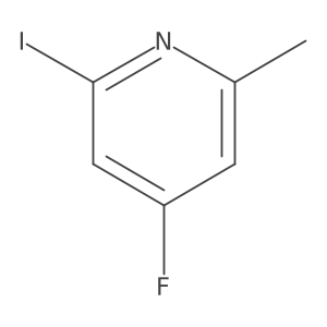 4-Fluoro-2-iodo-6-methylpyridine Structure