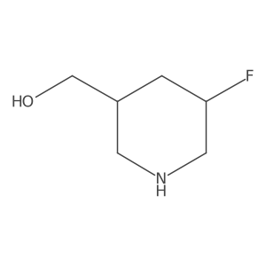 (5-Fluoropiperidin-3-YL)methanol结构式