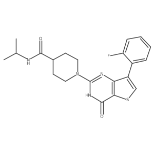 1-(7-(2-fluorophenyl)-4-oxo-3,4-dihydrothieno[3,2-d]pyrimidin-2-yl)-N-isopropylpiperidine-4-carboxamide Structure