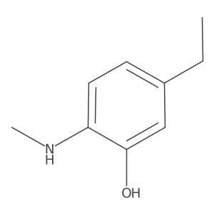 5-Ethyl-2-(methylamino)phenol结构式