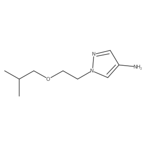 1-(2-Isobutoxyethyl)-1h-pyrazol-4-amine结构式
