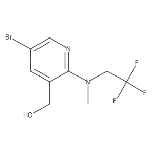 [5-Bromo-2-[methyl(2,2,2-trifluoroethyl)amino]pyridin-3-yl]methanol Structure