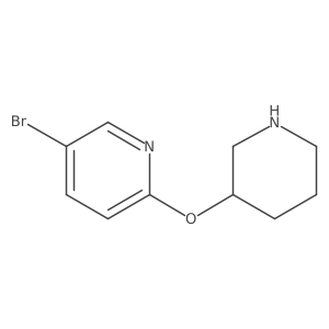 5-Bromo-2-(piperidin-3-yloxy)pyridine结构式